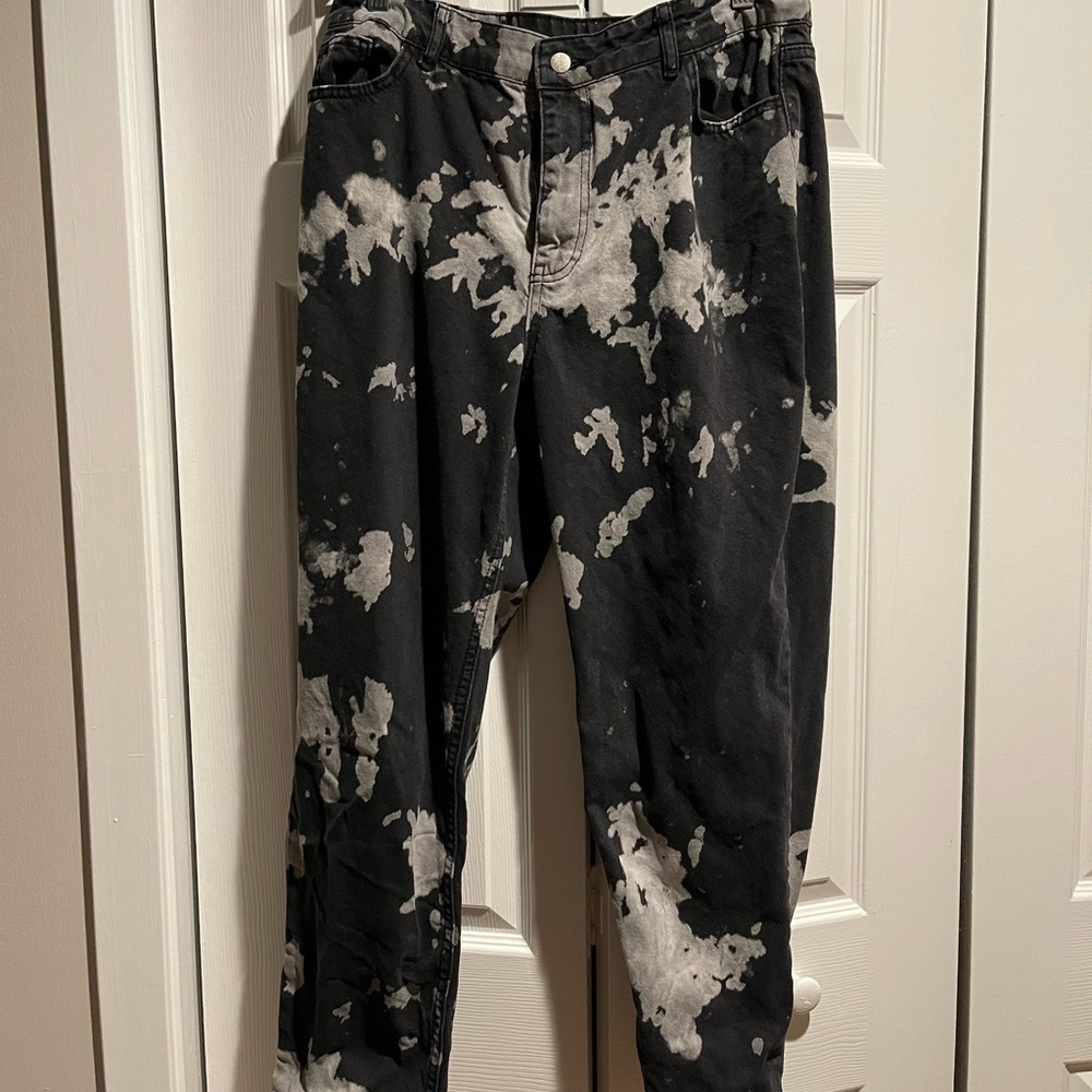 Nasty Gal splotched jeans